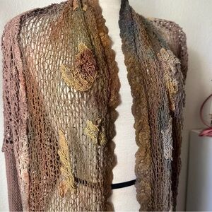 Bohemian Lace tie dye Knit Shawl